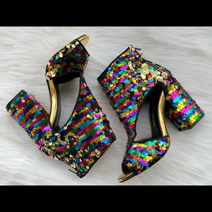New! Colorful sequin shoes by Lauren Lorraine